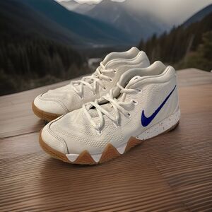 Kyrie 4 PS Nike Size 3y AA2898 100 White/ Deep Royal Basketball Sneaker EUR 35